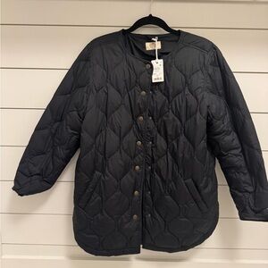Women's Marine Layer Calista Black Quilted Jacket